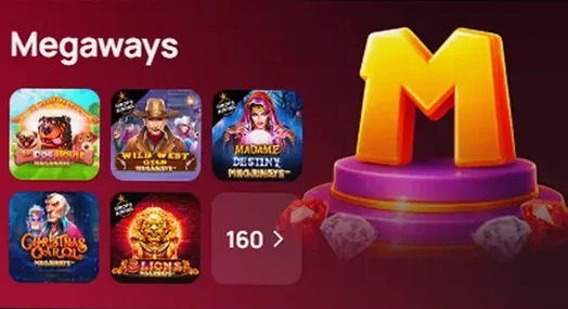 Коллекция Megaways : 160 игр